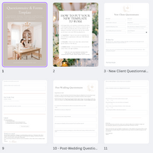 Load image into Gallery viewer, Questionnaire & Forms Template